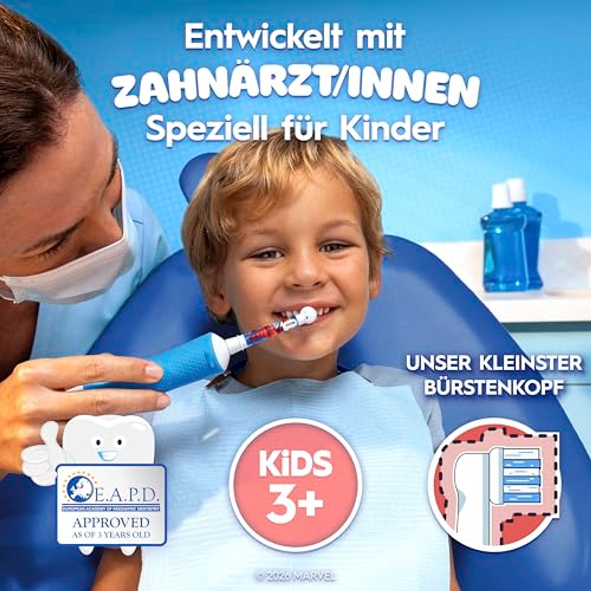 Oral-B Pro Kids 3+ Marvel Spider-Man opzetborstels 3 x 10 stuks - Voordeelverpakking
