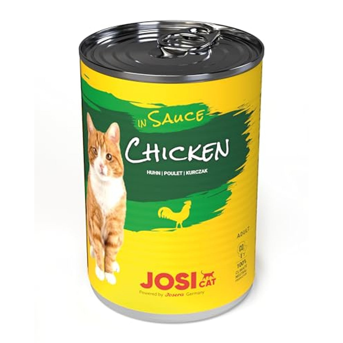JosiCat Natvoer Kattenvoer Kip in Saus 12 x 415 g - 3-pack