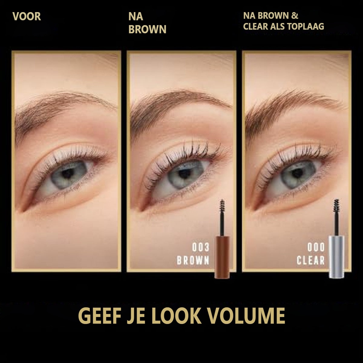 Max Factor 2000 Calorie Brow Sculpt Gel 004 Black Brown 4,5 ml - 6 stuks – foto 5