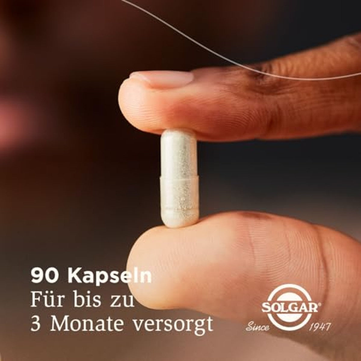 SOLGAR® ijzer, 20 mg ijzer als gepatenteerd ijzerbisglycinaat per dagportie, maagvriendelijke organische verbinding, 90 veganistische capsules voor 3 maanden – SOLGAR