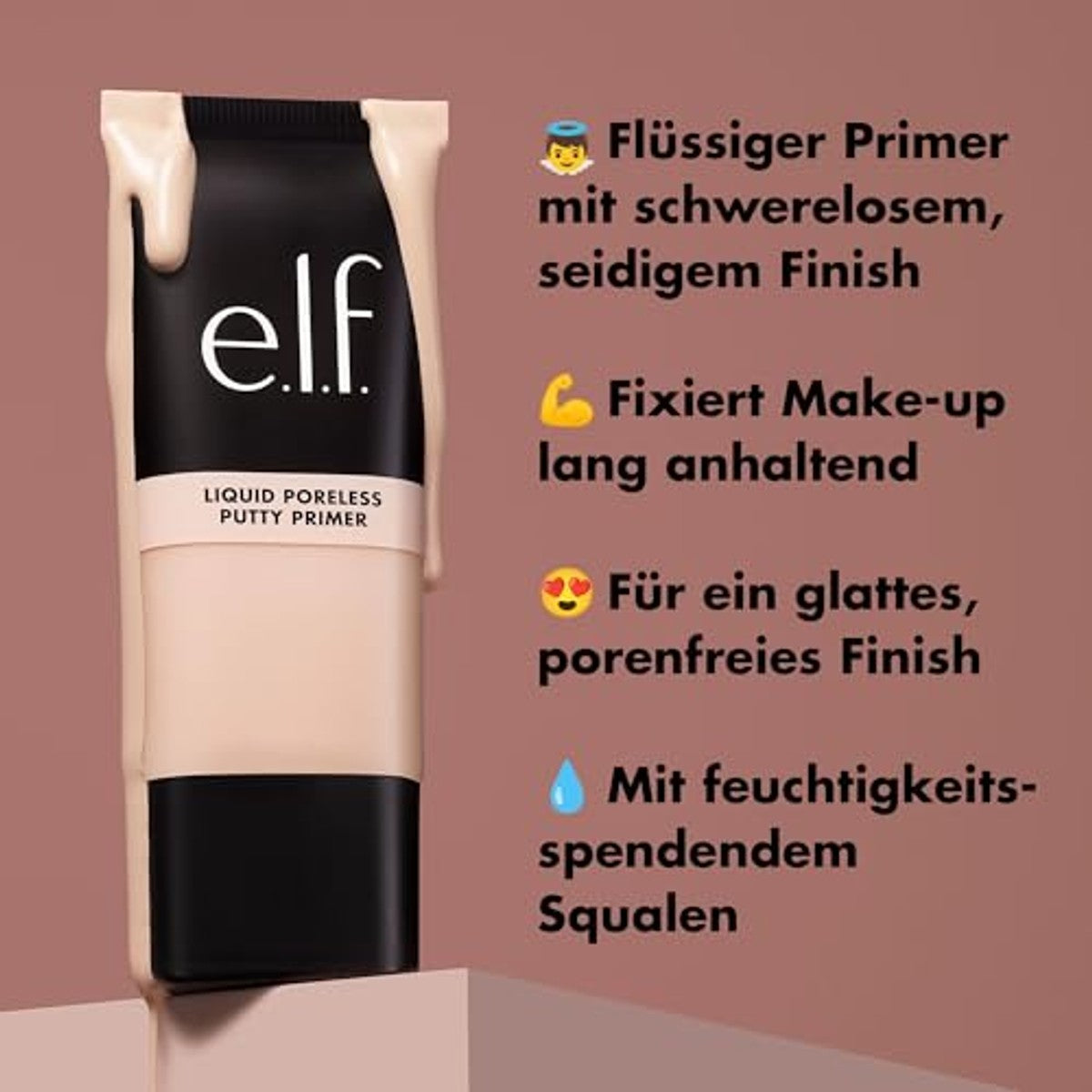 Vloeibare poriënloze primer | Lichte gezichtsprimer voor langdurige make-up, creëert een gladde teint, veganistisch en dierproefvrij – e.l.f.