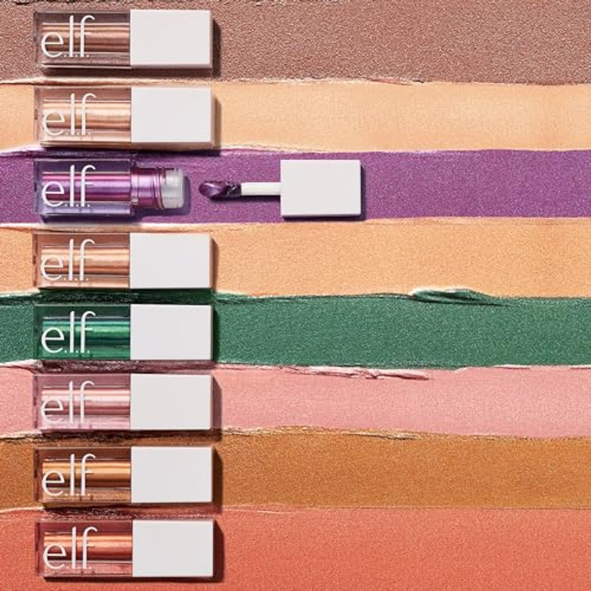 e.l.f. Vloeibare metallic oogschaduw, effectvolle oogschaduw met metallic afwerking, langdurige formule op gelbasis, sneldrogend, maan – e.l.f.
