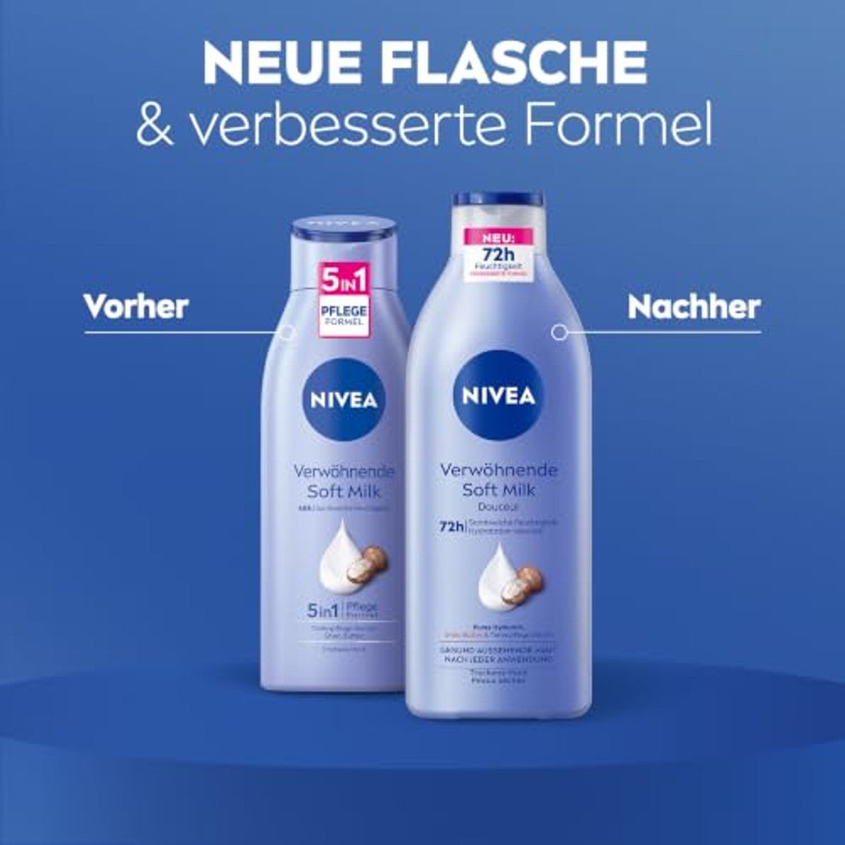 NIVEA Verwennende Zachte Melk 6 x 400 ml - Voordeelverpakking