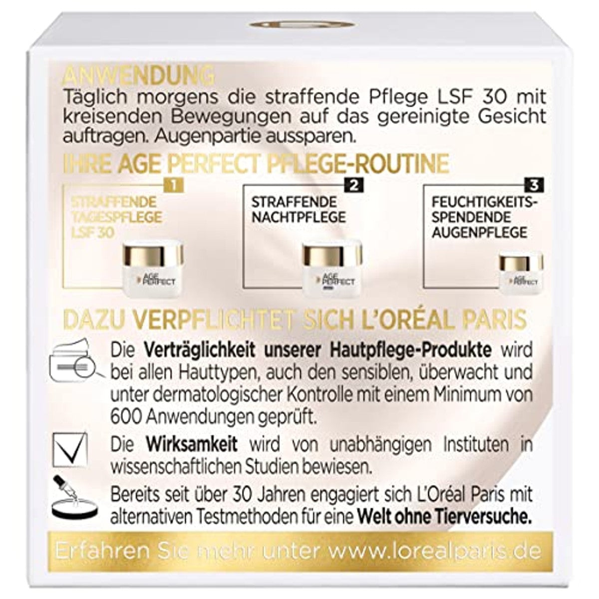 L'Oréal Paris Age Perfect Pro-collageen Expert SPF 30 3 x 50 ml - Voordeelverpakking