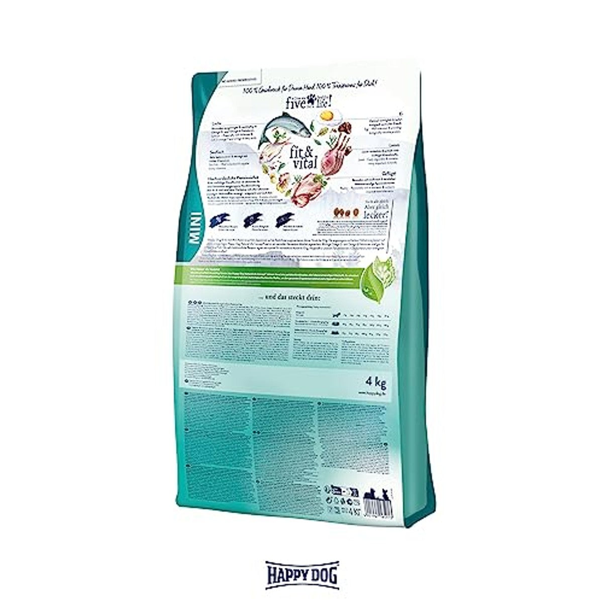 Happy Dog Fit & Vital Mini Adult droogvoer hond 800 g - 3-pack