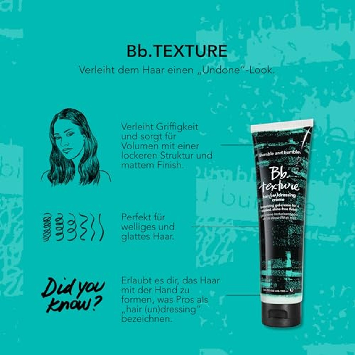 Bumble and bumble. Texture Hair Un(dressing) Styling Cream 150 ml – Bumble and bumble