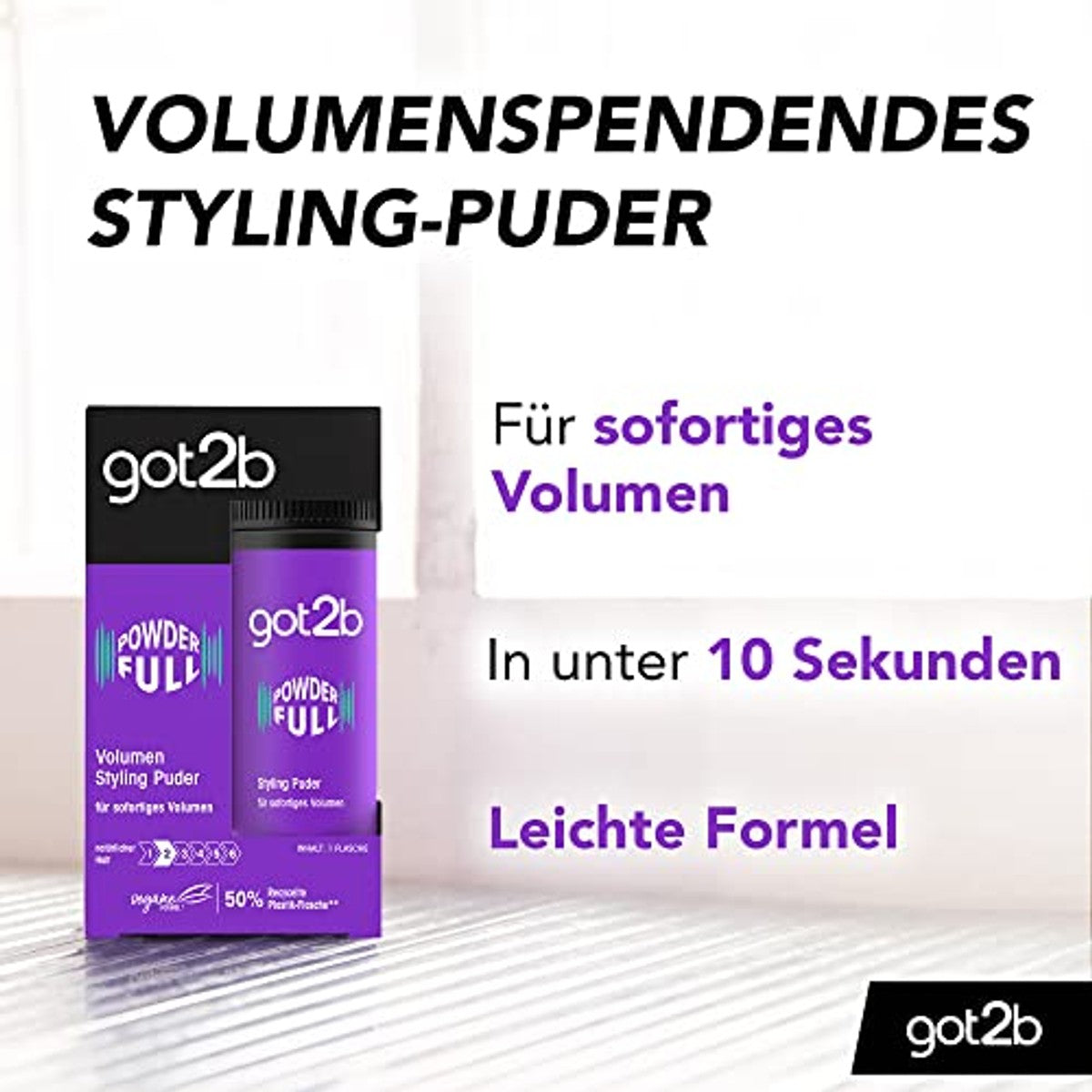 got2b Powderfull Volume Stylingpoeder 3 x 10 g - Voordeelverpakking