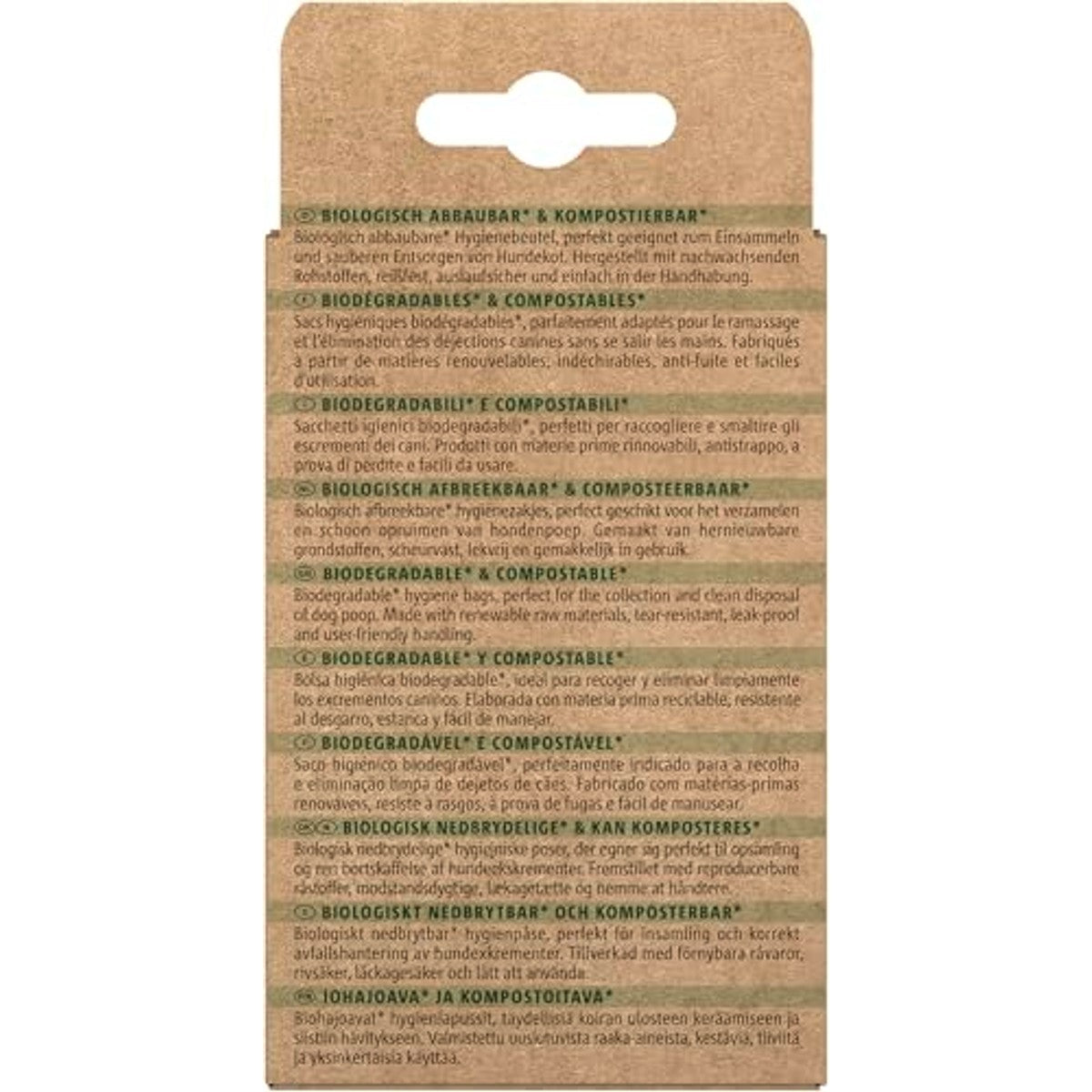 Vitakraft Poop Bags Hondenpoepzakken, Biologisch Afbreekbaar (1 verpakking, 3 x 15 zakken) - 6-pack