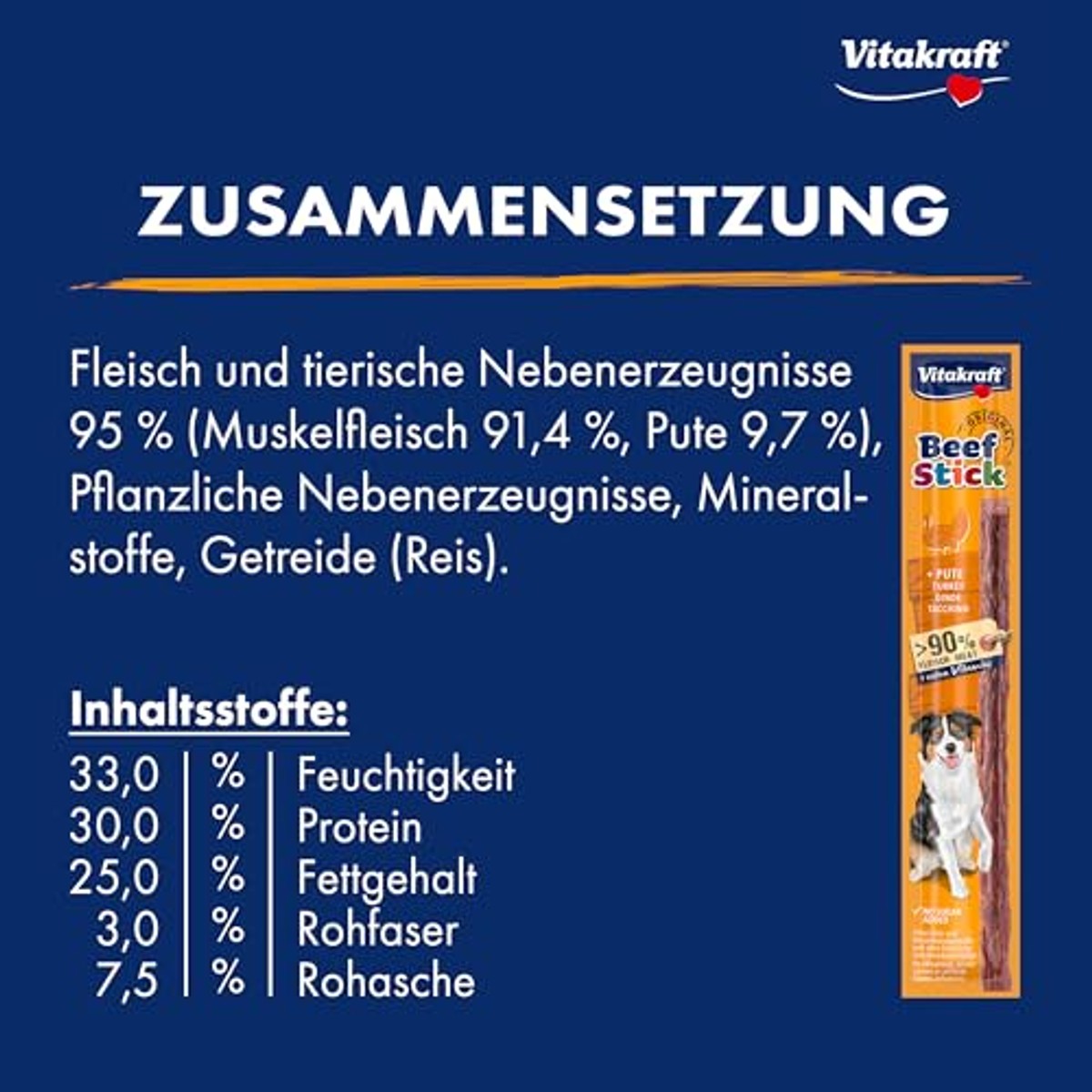 Vitakraft Beef Stick hondensnack kalkoen 1 x 12 g - 6-pack – foto 5