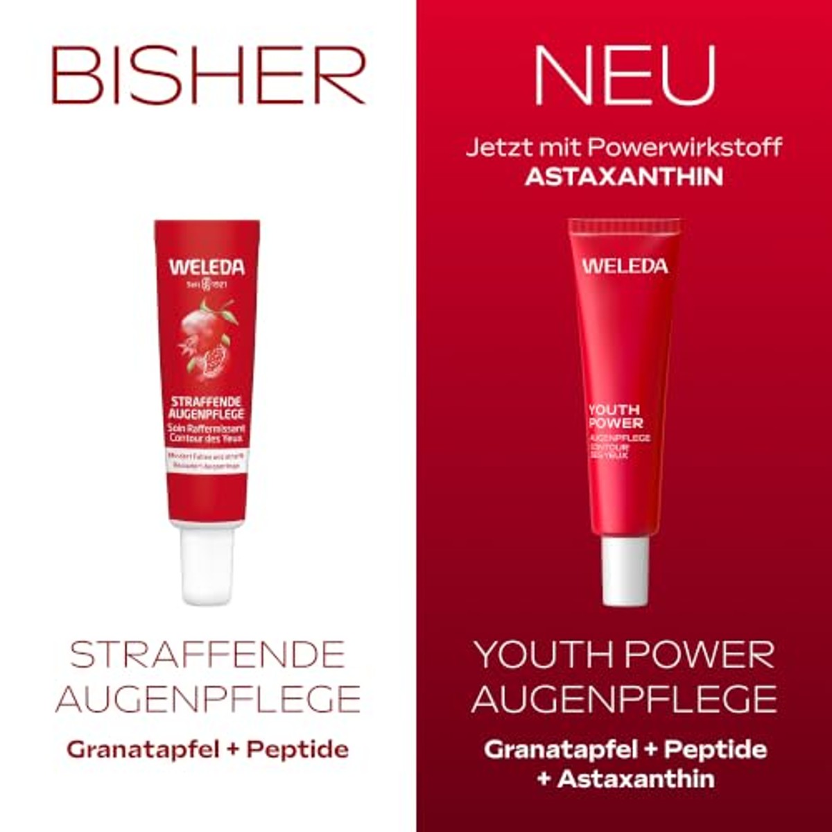 Weleda Youth Power Oogverzorging Protect & Lift Granaatappel & Astaxanthine - 6-pack