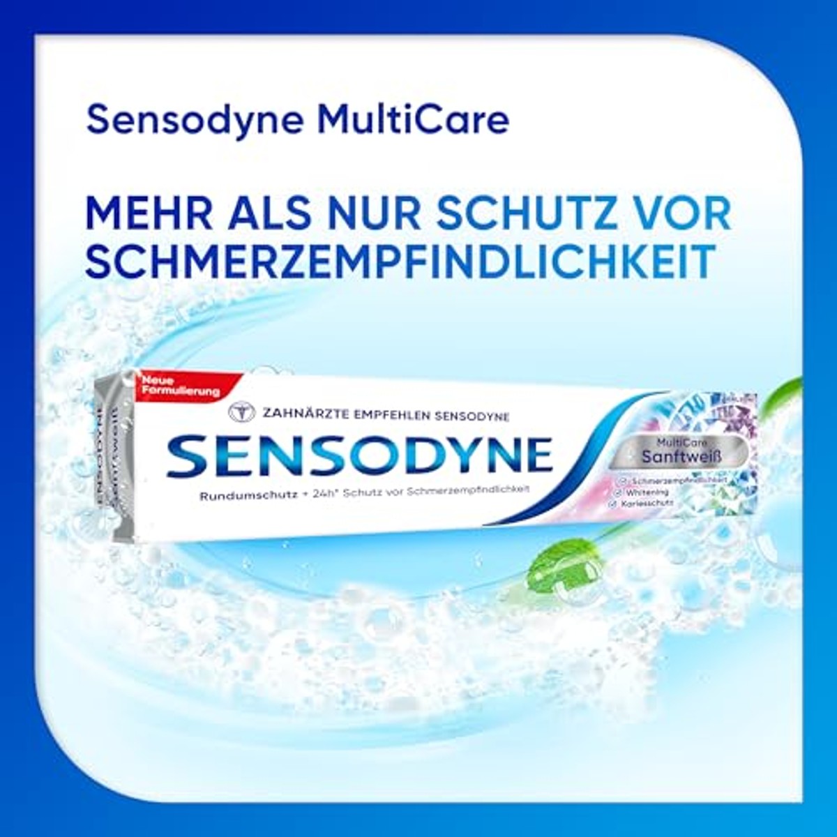 Sensodyne MultiCare Zacht Wit tandpasta 3 x 75 ml - Voordeelverpakking