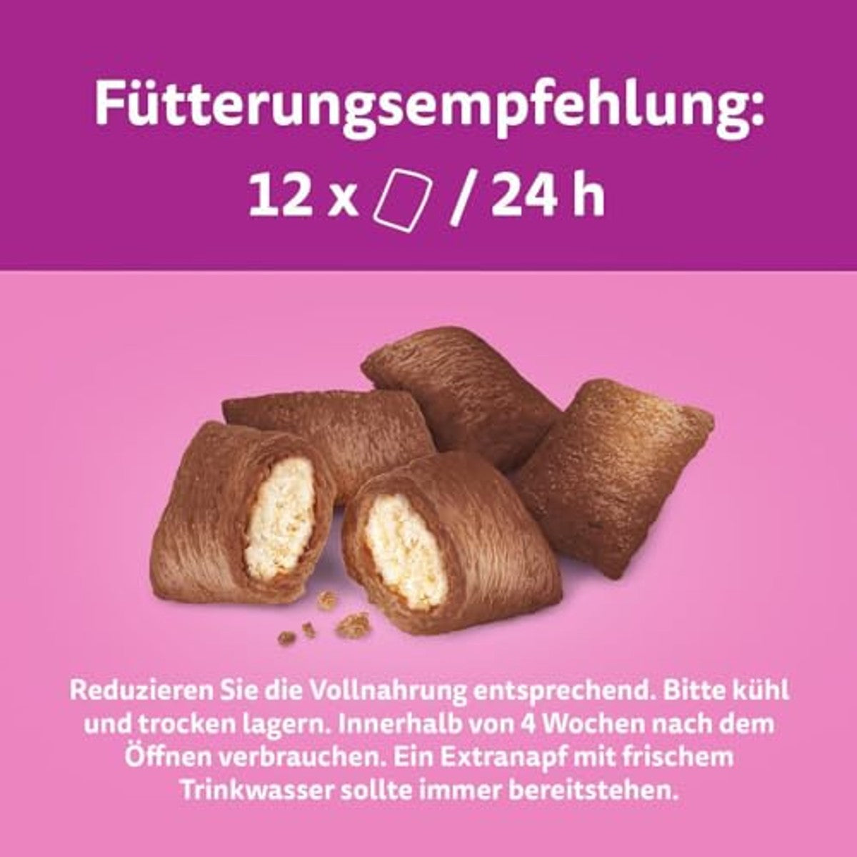 Whiskas Knusperbags kattensnack rundvlees 6 x 60 g - 3-pack