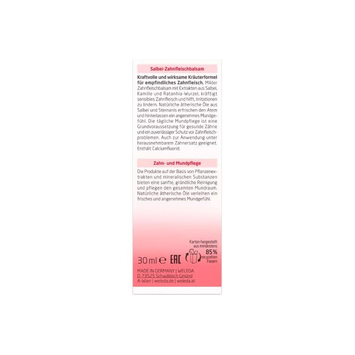 Weleda Bio Salie Tandvleesbalsem 30 ml