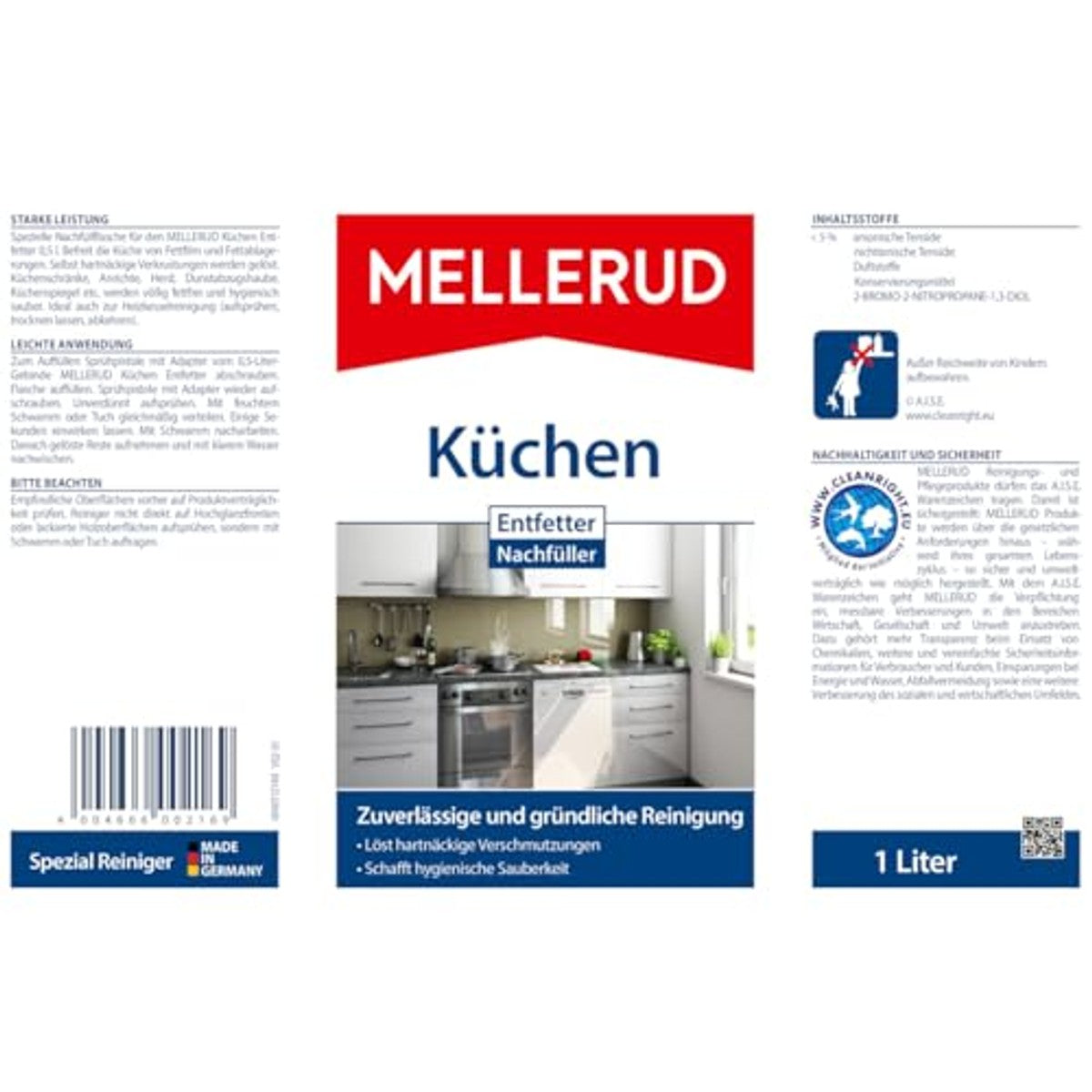 Mellerud Keukenontvetter navulling 1,0 l – Mellerud