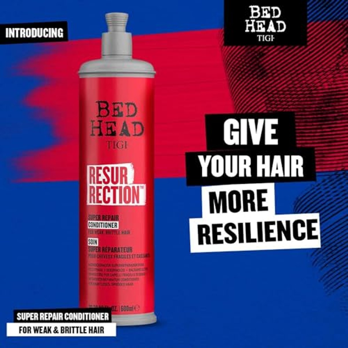 TIGI Bed Head Resurrection Super Repair Shampoo 600 ml - 3-pack