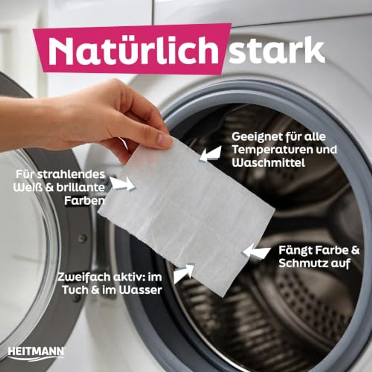 HEITMANN Kleur- en vuilvangdoeken 3 x 20 stuks - Voordeelverpakking