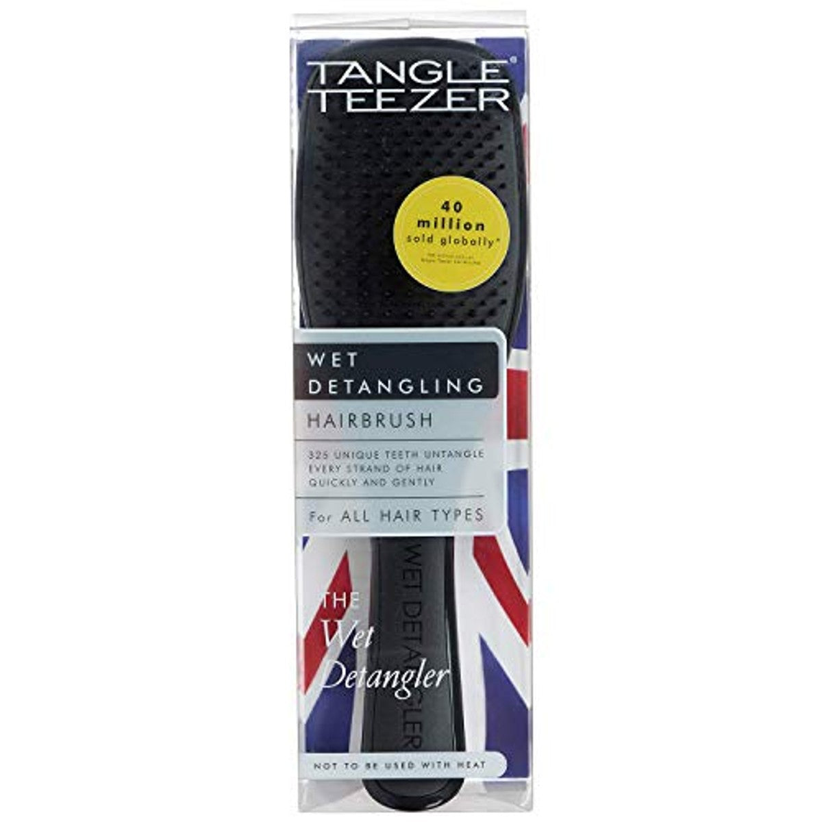 Tangle Teezer - Wet Detangler Raspberry Rouge | Een haarborstel voor nat haar met platte handgreep & Wet Detangler Midnight Black, een haarborstel voor nat haar met platte handgreep voor ideale grip – Tangle Teezer