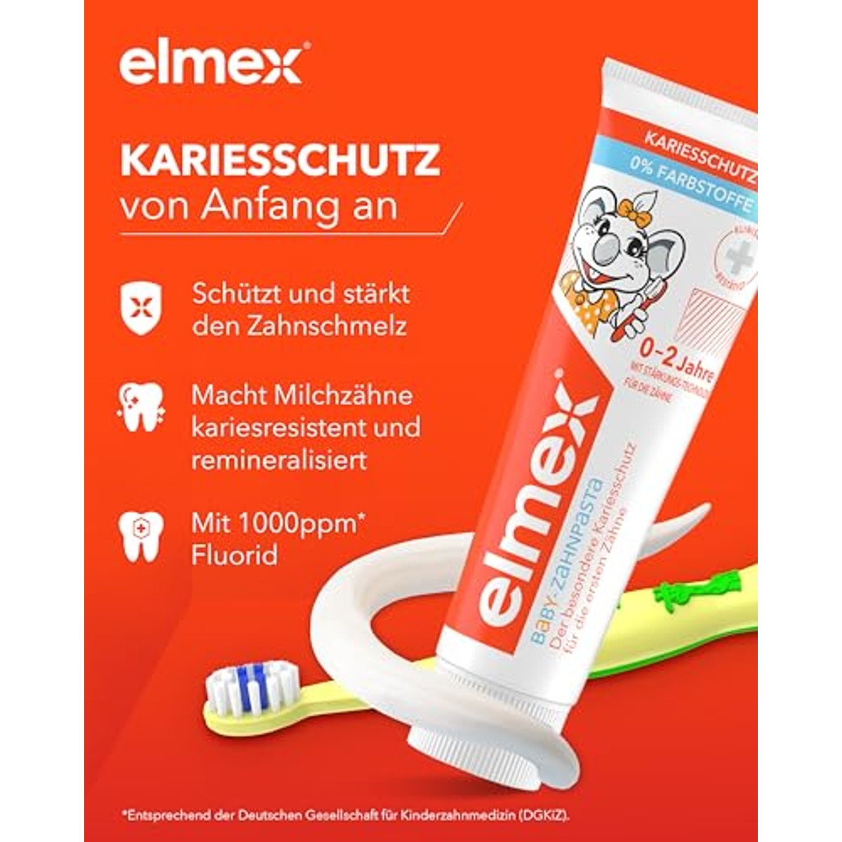 ELMEX Babytandpasta 0-2 jaar 1000 ppm 50 ml – ELMEX