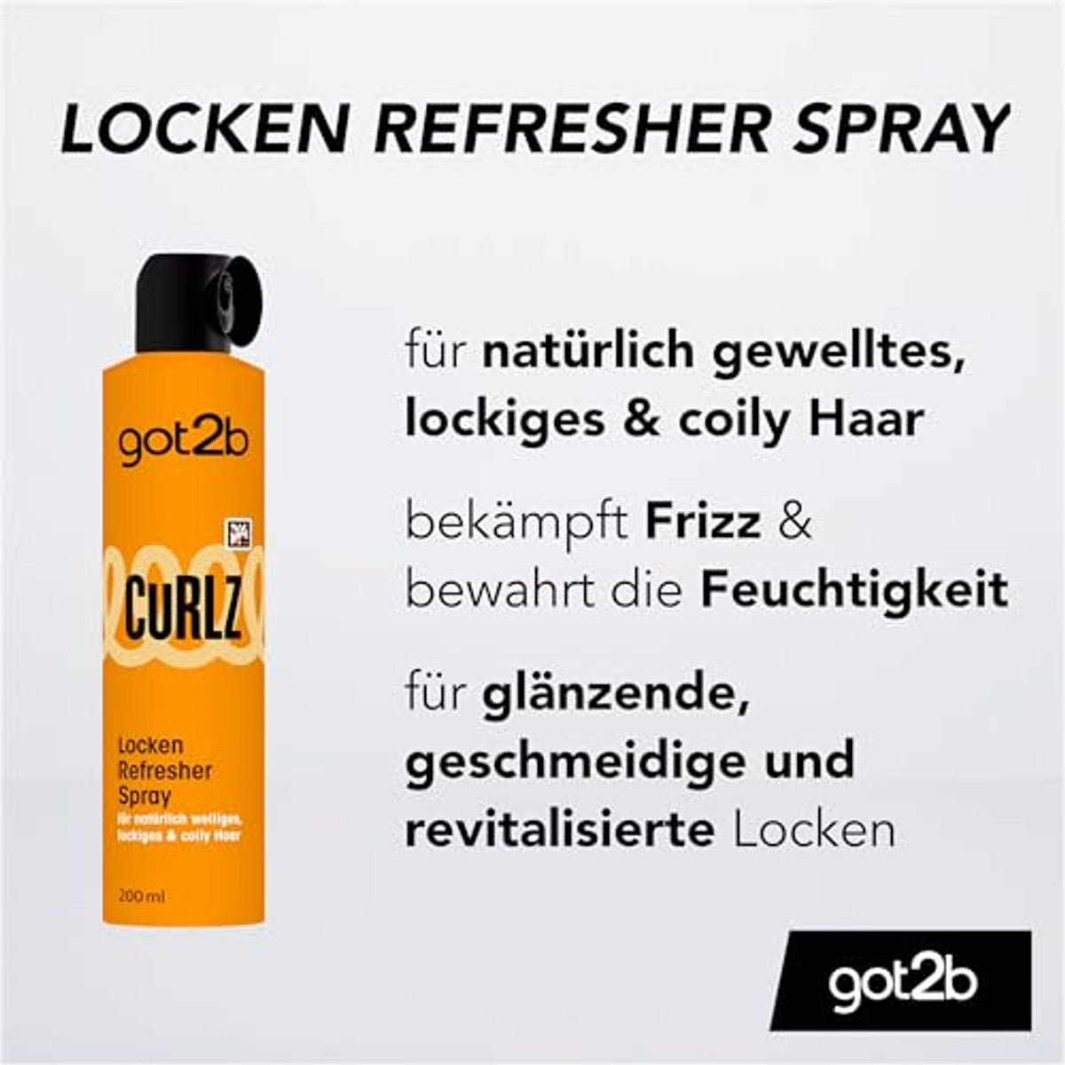 got2b Curlz Krullen Refresher Spray 6 x 200 ml – got2b