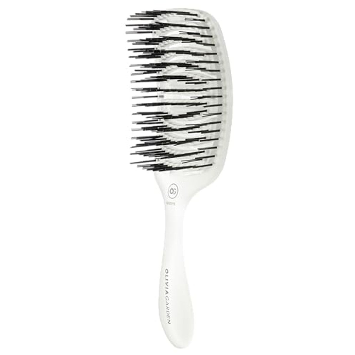 Olivia Garden Essential Care Flex Haarborstel voor Fijn Haar, IJswit - 3-pack