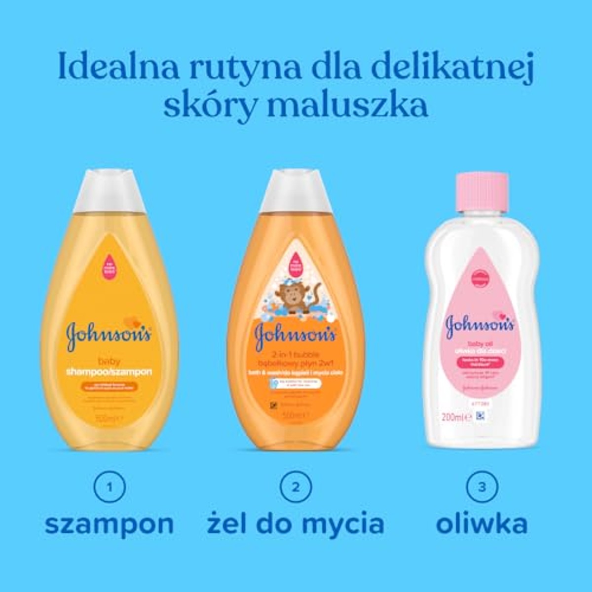 Johnson's Baby Bubble lichaams- en haarreiniger 3 x 500 ml - Voordeelverpakking