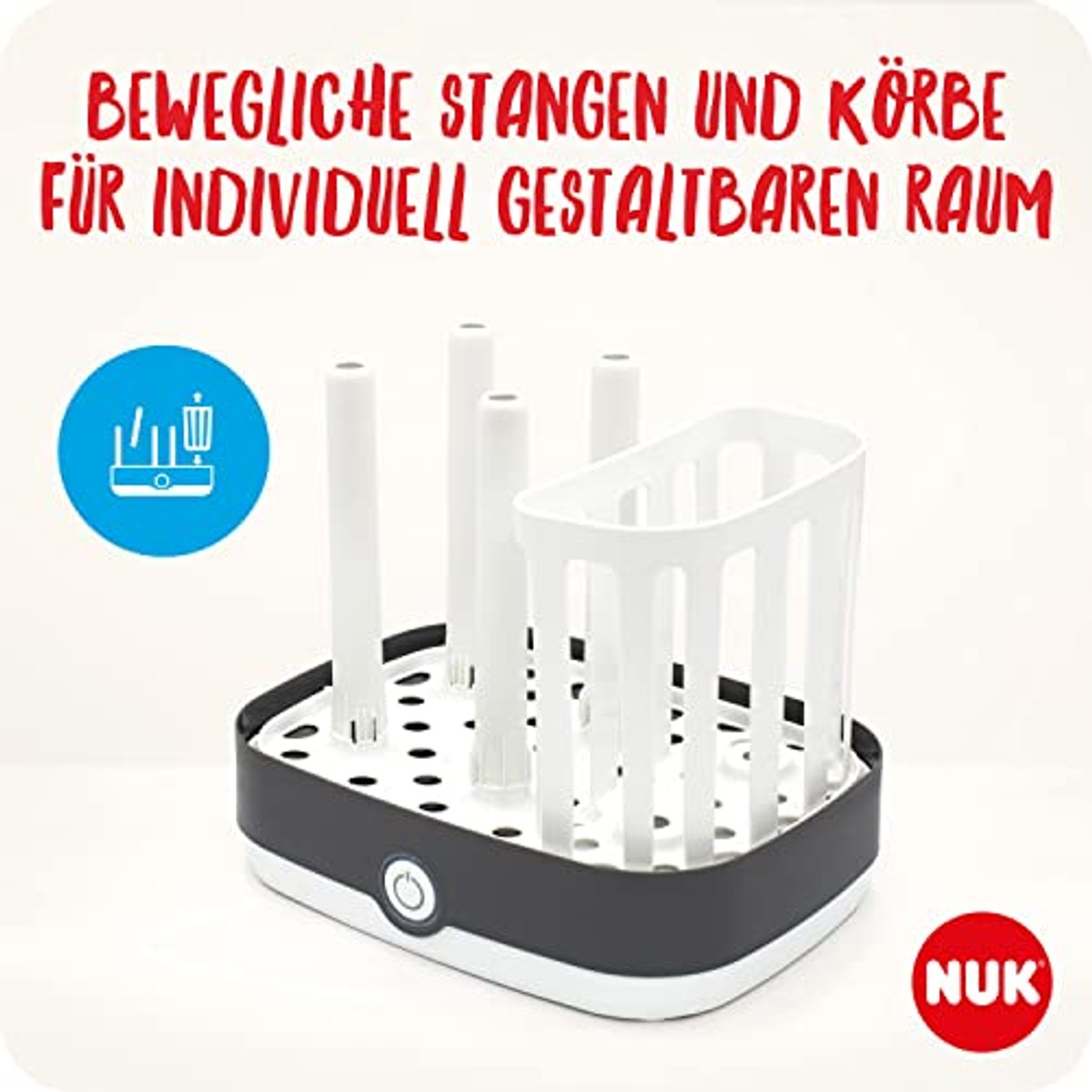 NUK Vario Express Stoom-sterilisator wit - 6-pack – foto 5
