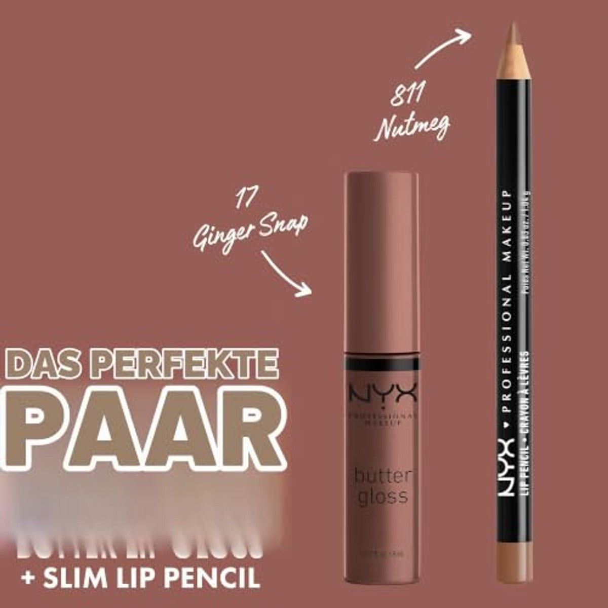 NYX PROFESSIONAL MAKEUP Boter Gloss 17 Ginger Snap - 6 stuks