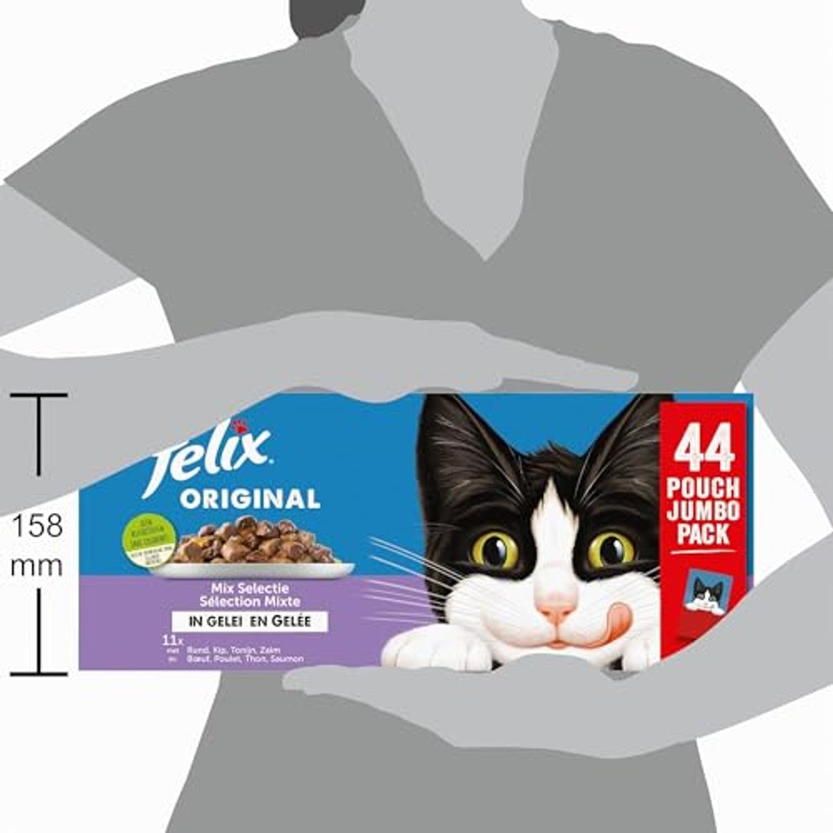 Felix Mix selectie in gelei kattenvoer 44 x 85 g – Felix