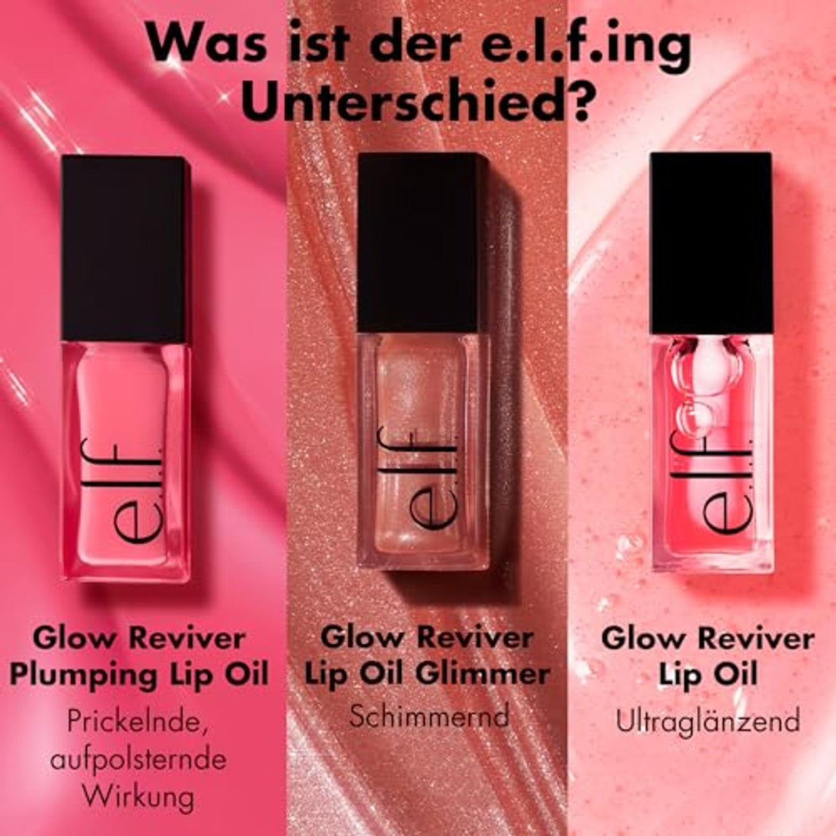 e.l.f. Glow Reviver Plumping Lip Oil Piggy Bank - 6 stuks