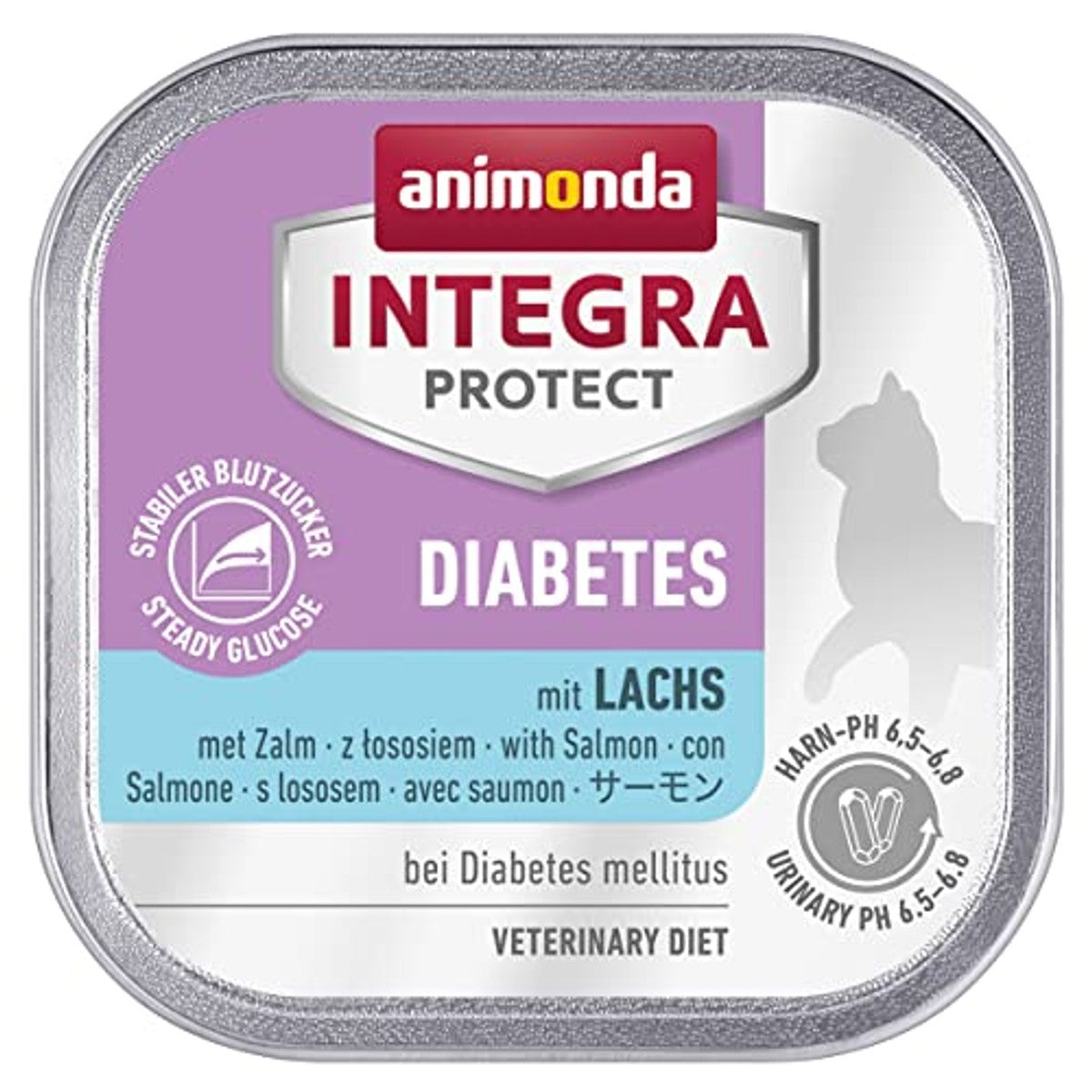 animonda Integra Protect Diabetes dieet kattenvoer zalm 16 x 100 g - 6-pack