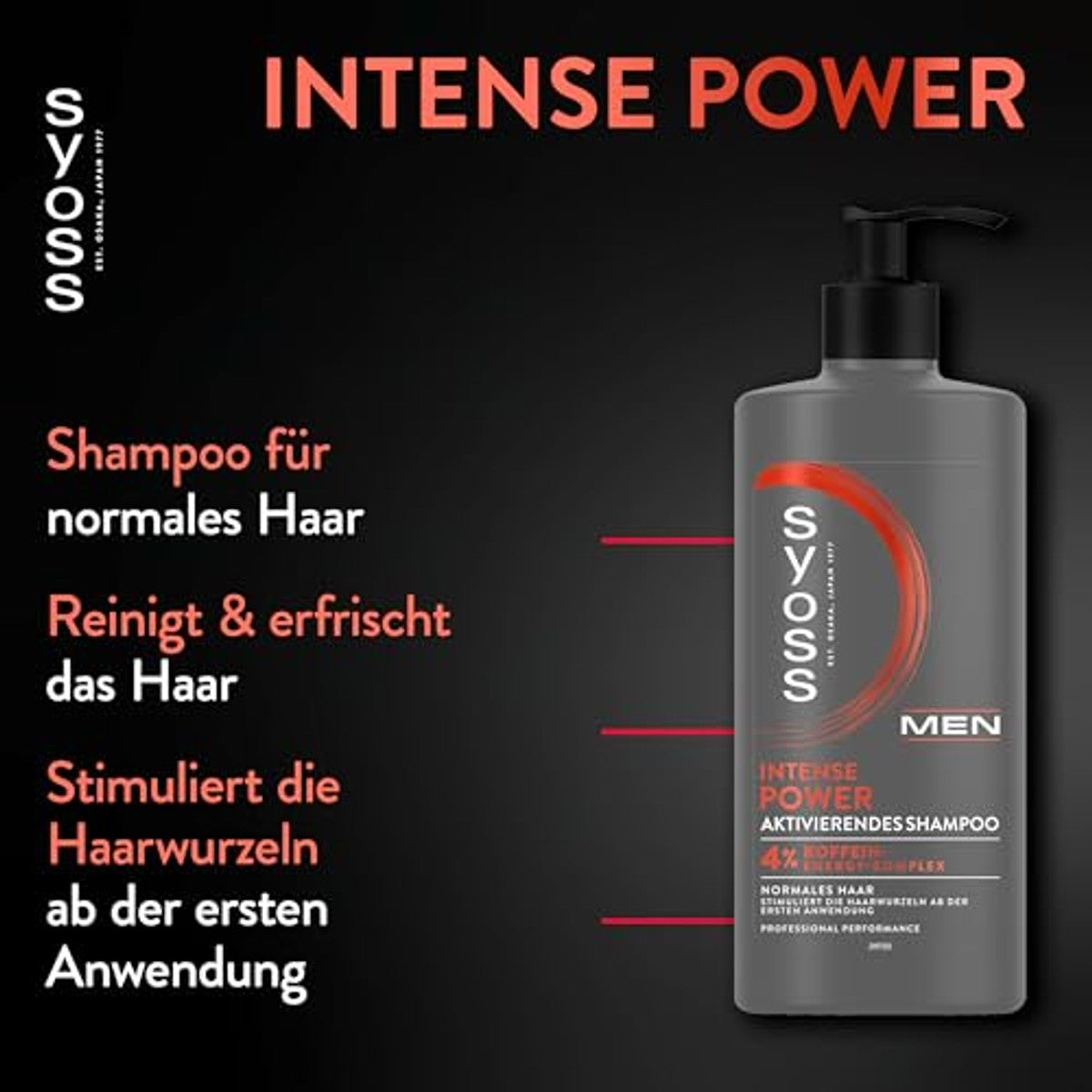 Syoss Men Intense Power Shampoo 440 ml – Syoss