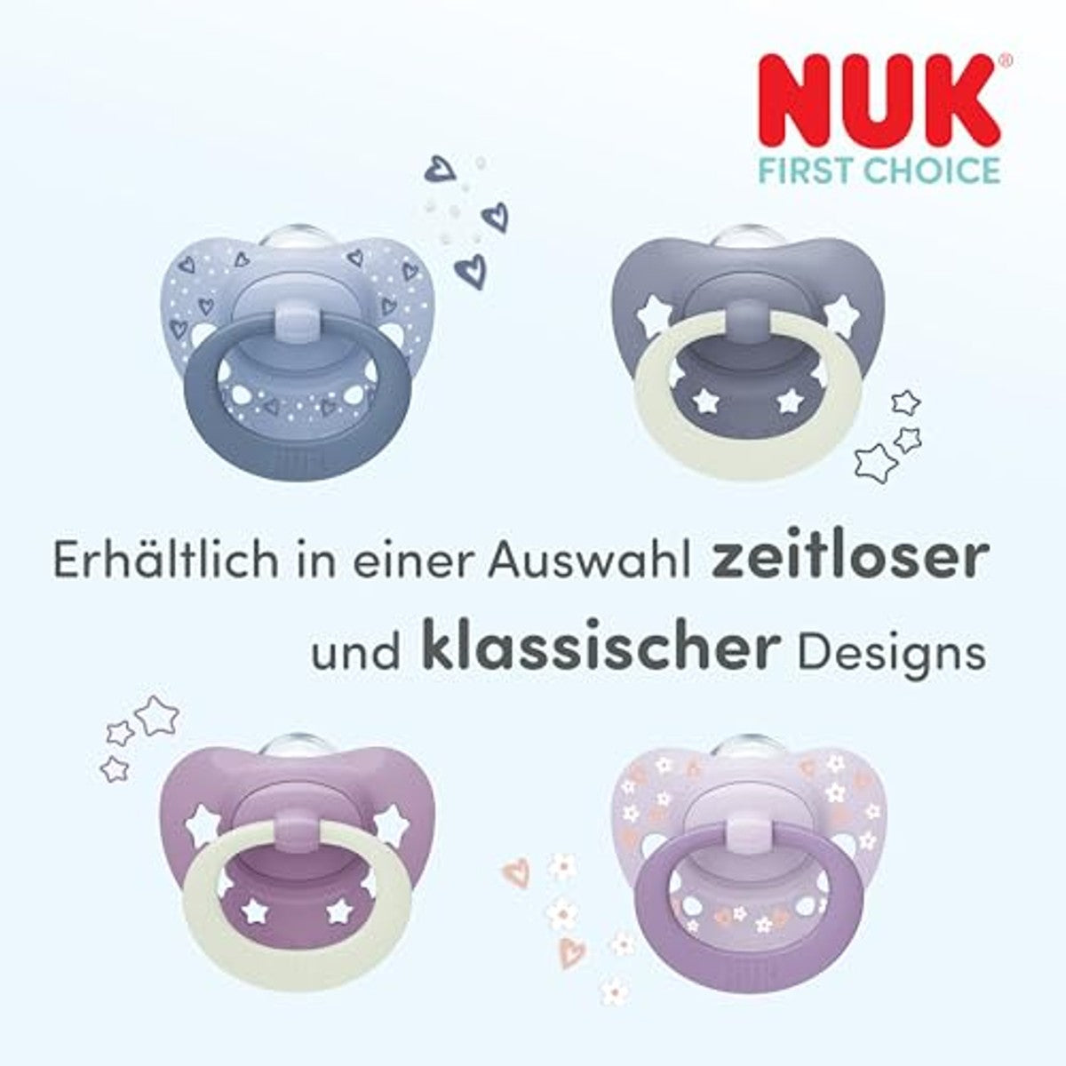 NUK First Choice Classic Day & Night fopspeen 6-18 maanden 2 stuks – NUK