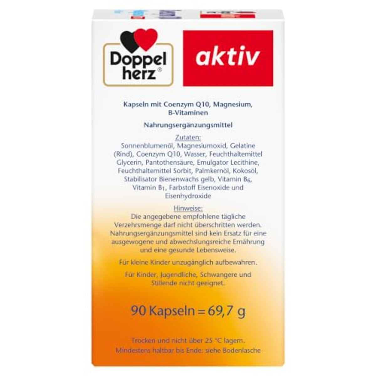 Doppelherz Coenzym Q10 + Magnesium Extra + B-Vitamine 90 capsules - 6-pack