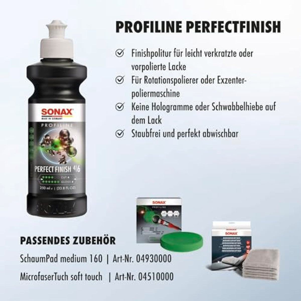 SONAX Profiline PerfectFinish Polijstmiddel 250 ml – SONAX