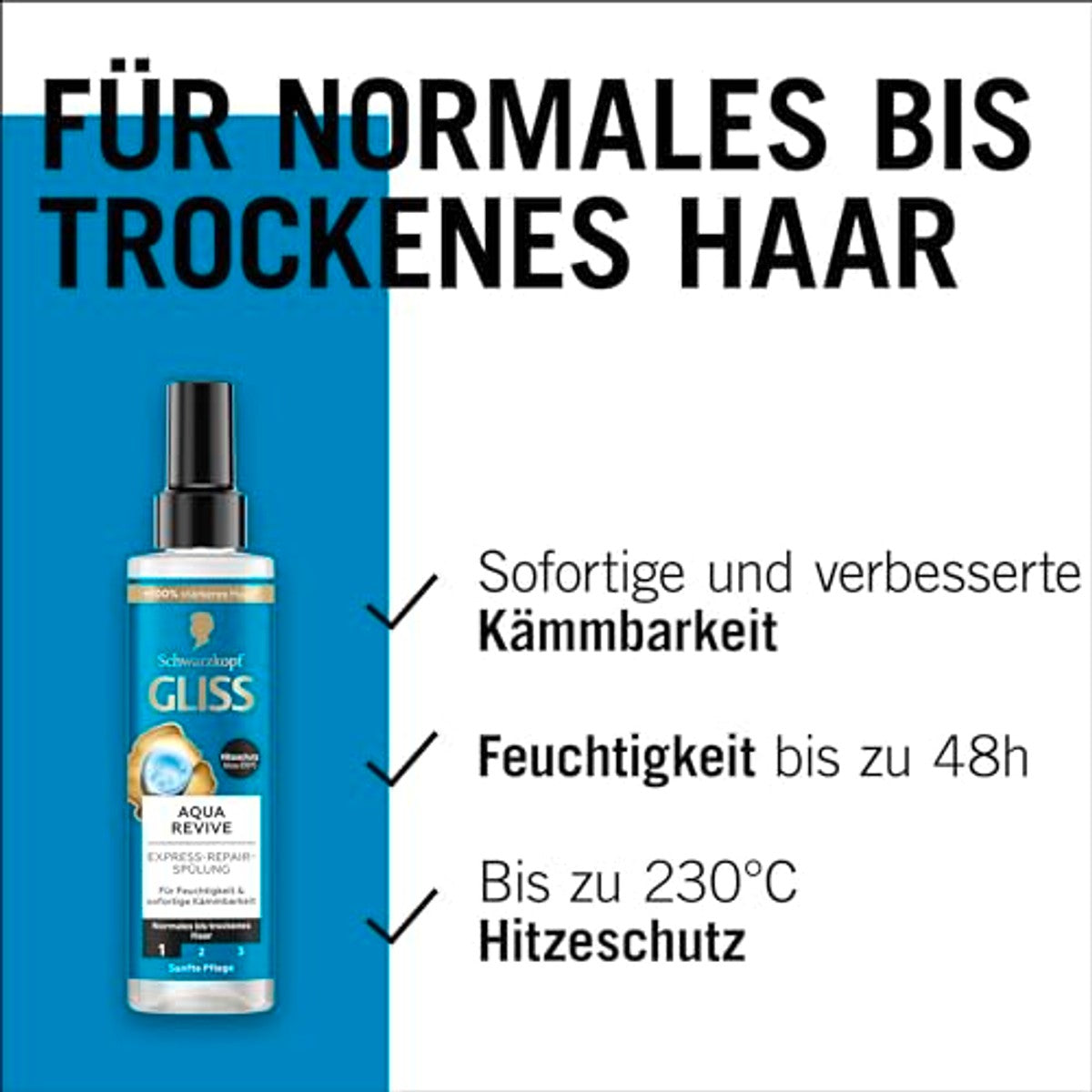 Gliss Aqua Revive Express-Repair Conditioner 3 x 200 ml - Voordeelverpakking
