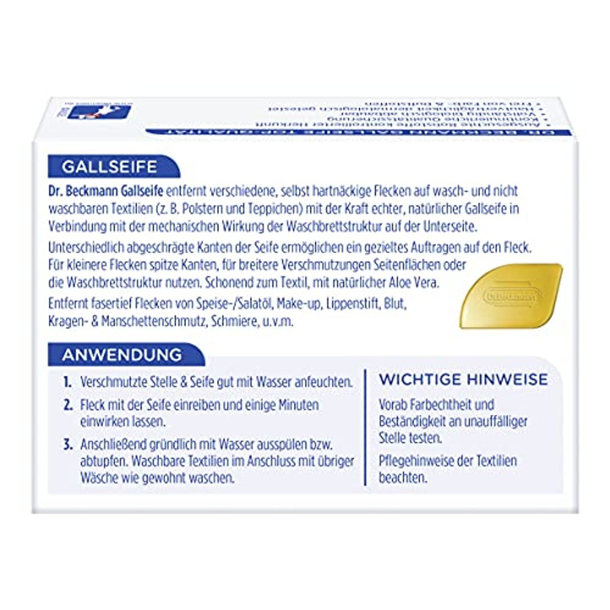 Dr. Beckmann Stuk galzeep 100 g (verpakking van 2) – Dr. Beckmann