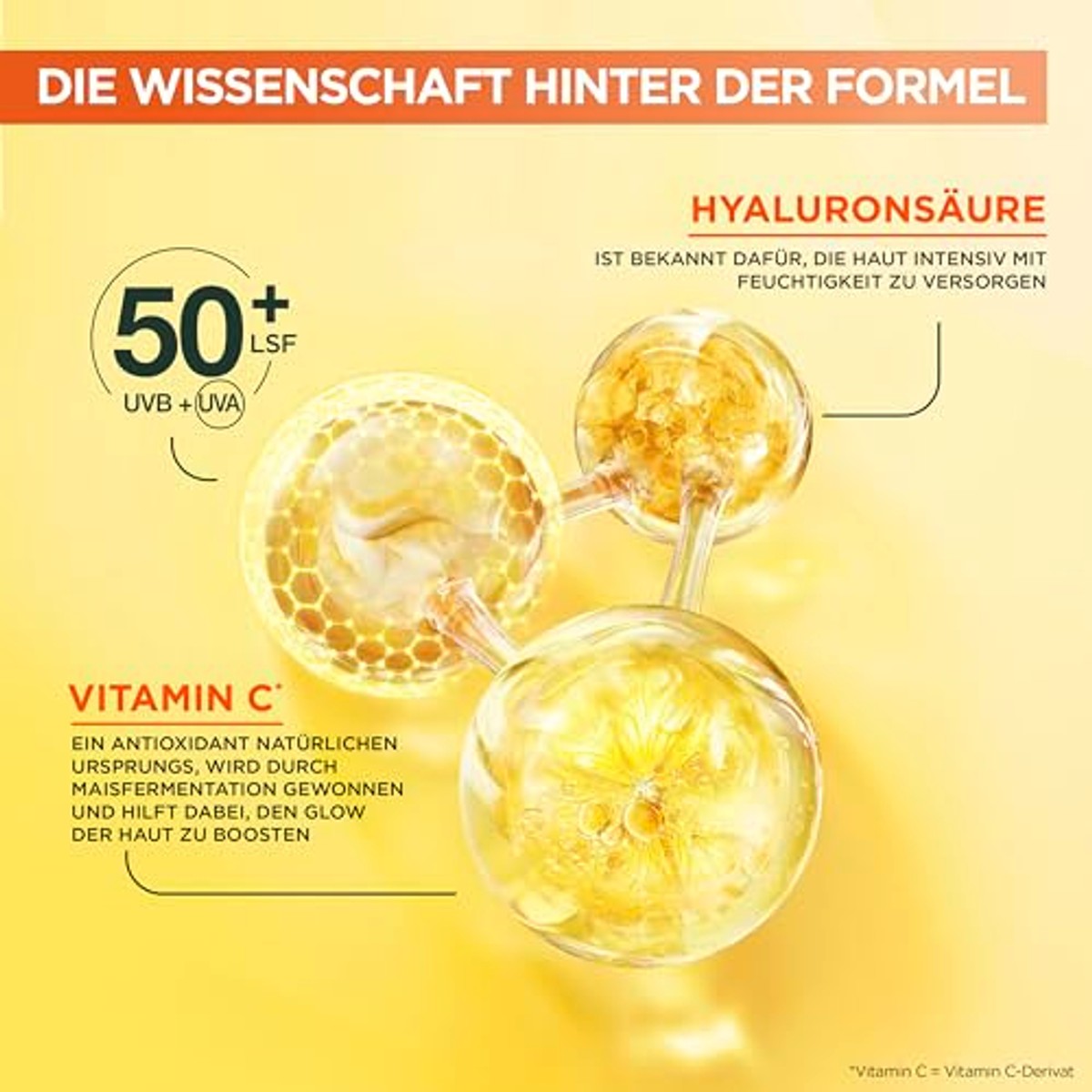 Garnier Vitamine C Daily UV Invisible SPF 50+ 6 x 50 ml - Voordeelverpakking