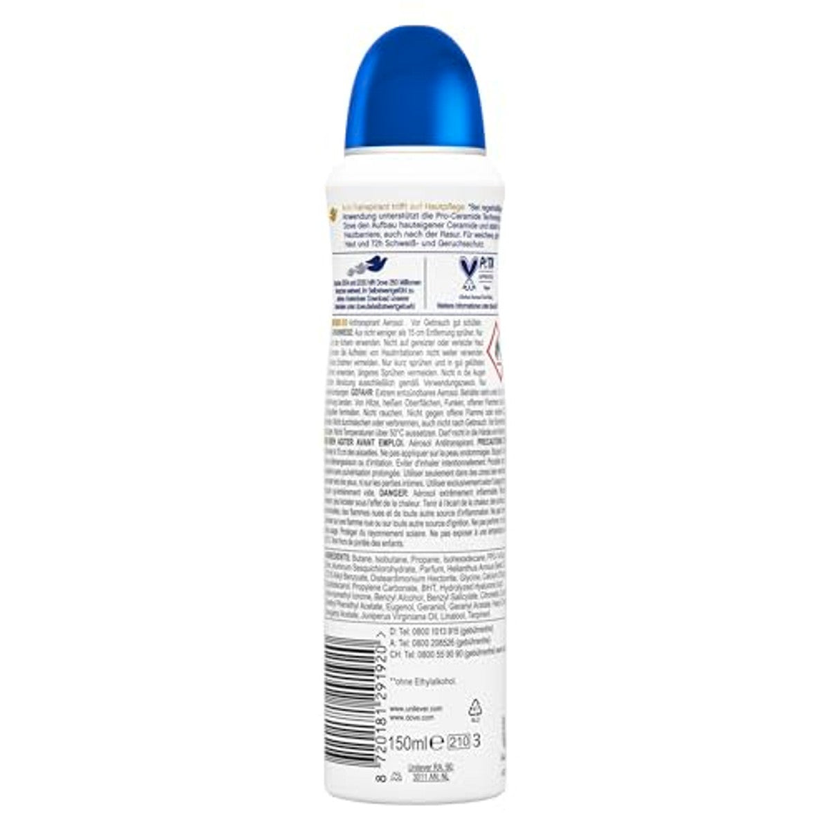 Dove Advanced Care Original deodorantspray 6 x 150 ml - Voordeelverpakking