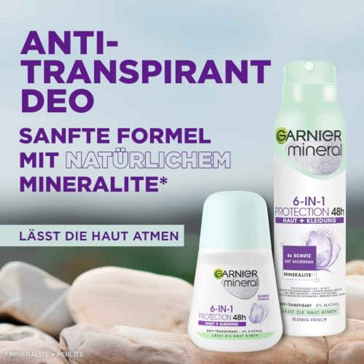 Garnier Mineral Protection 6-in-1 Roll-On 3 x 50 ml - Voordeelverpakking