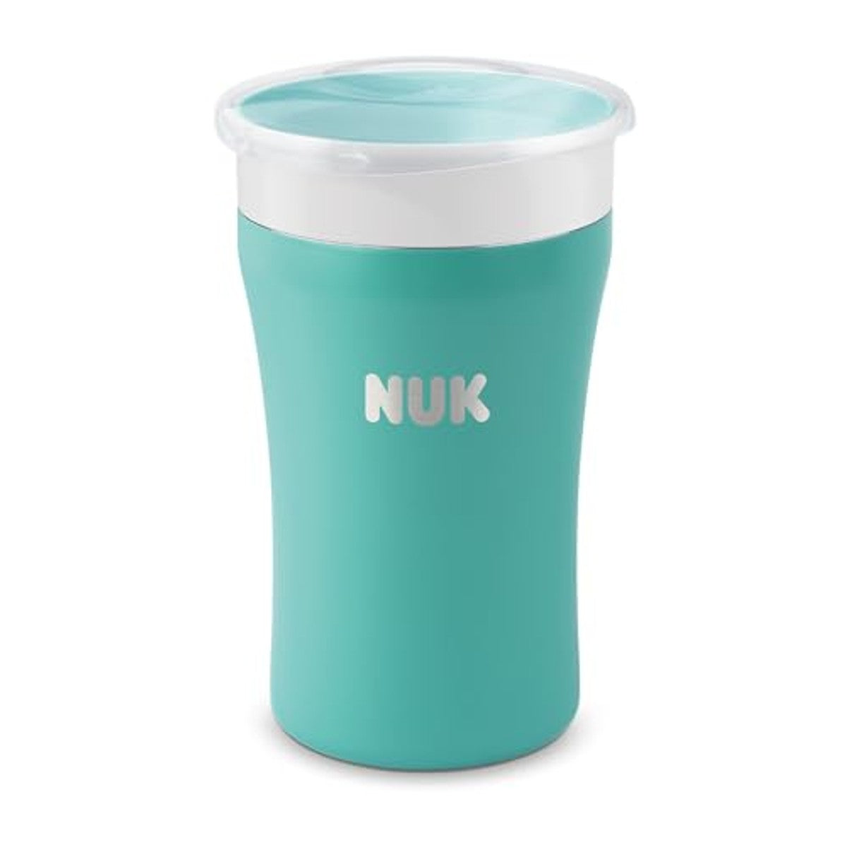 NUK Magic Cup Drinkbeker roestvrij staal, blauw, 8+ maanden 6 x 230 ml - Voordeelverpakking