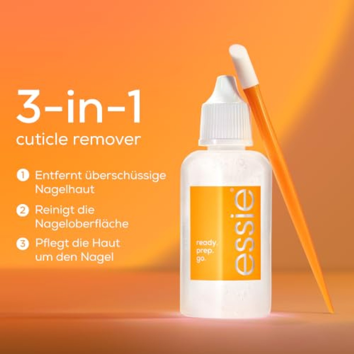 essie ready.prep.go. 3-in-1 nagelverzorgingsset 30 ml - 6 stuks