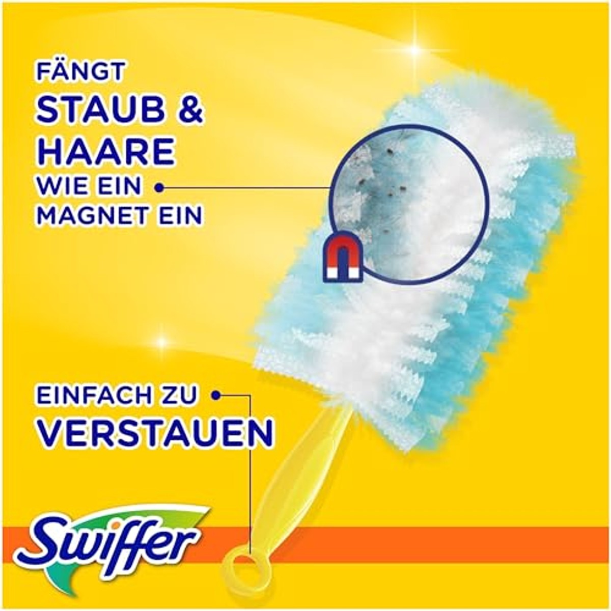 Swiffer Starterset stofmagneten 1 handvat + 1 doek - 3-pack