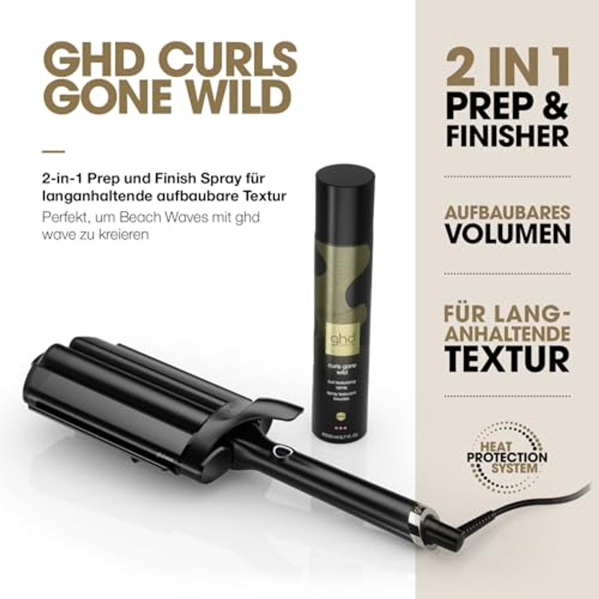 ghd Curls Gone Wild Curl Texturising Spray 2-in-1 200 ml