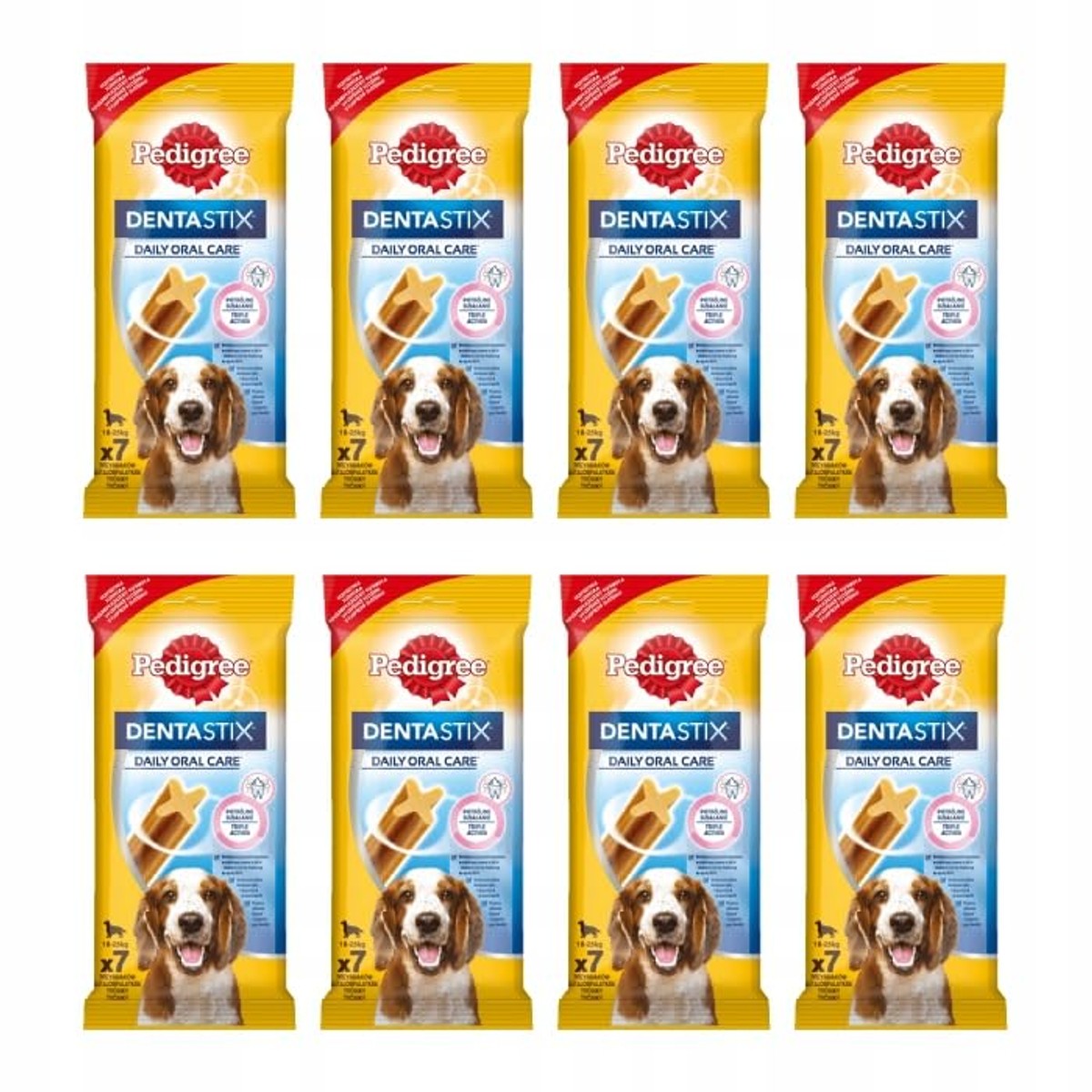 Pedigree Dentastix Snack voor mondhygiëne, middelgrote hond 10-25 kg, voorraadverpakking, 56 stokjes - 1440 g – Pedigree