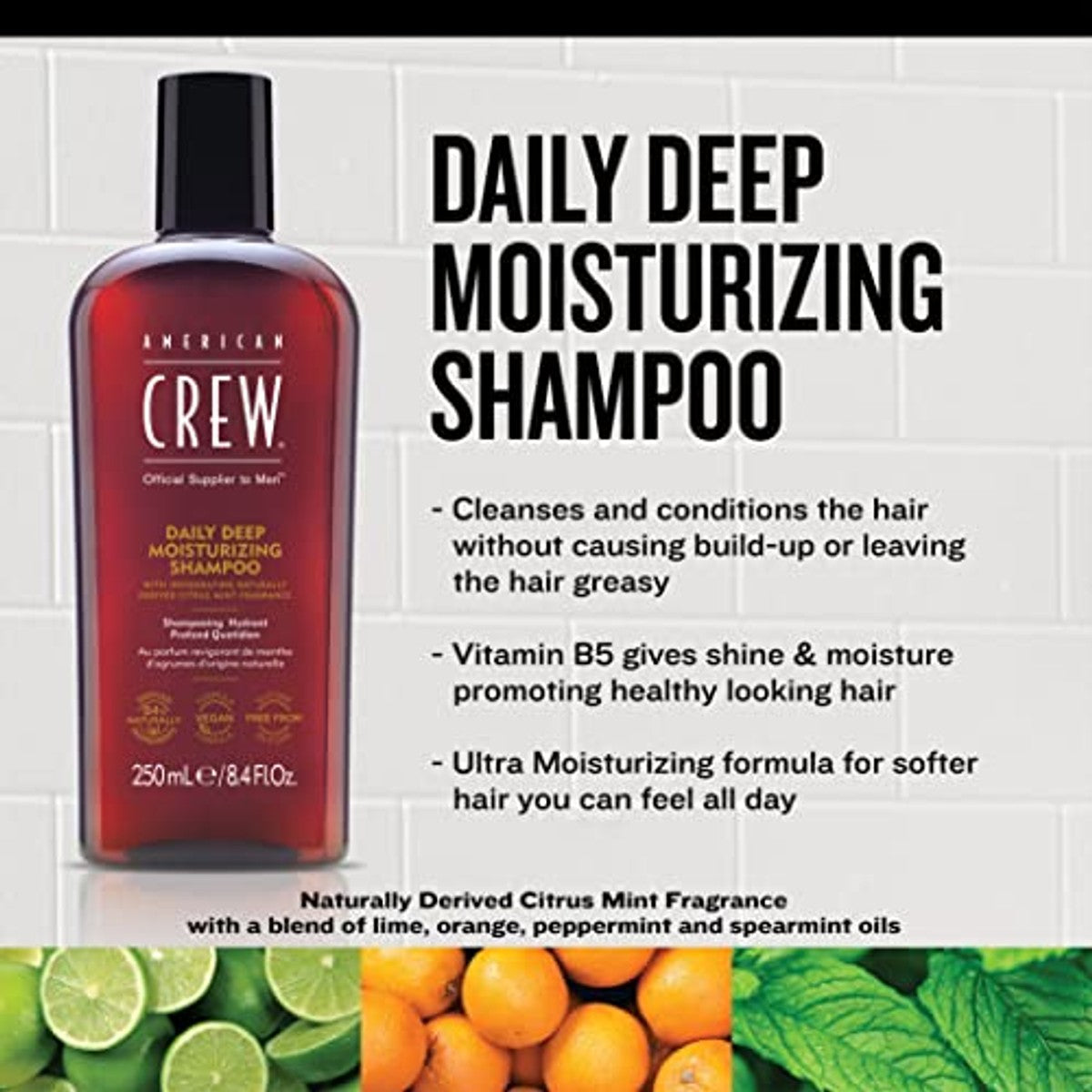 American Crew Daily Deep Moisture Shampoo 100 ml - 6-pack