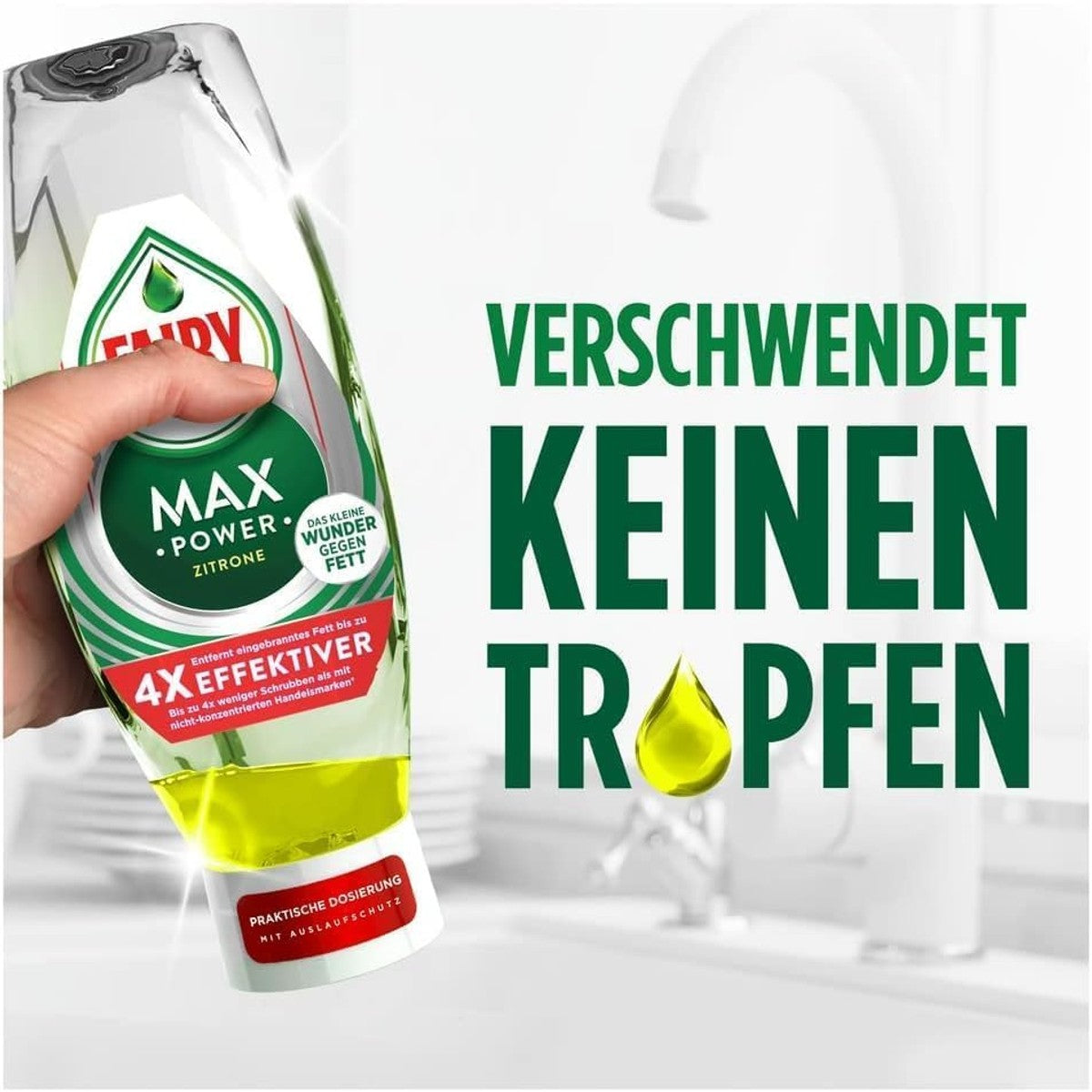 Fairy Max Power afwasmiddel citroen 8 x 545 ml – Fairy