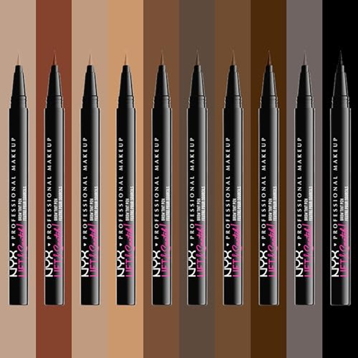 NYX PROFESSIONAL MAKEUP Lift & Snatch Brow Tint Pen 08 Espresso - 6 stuks