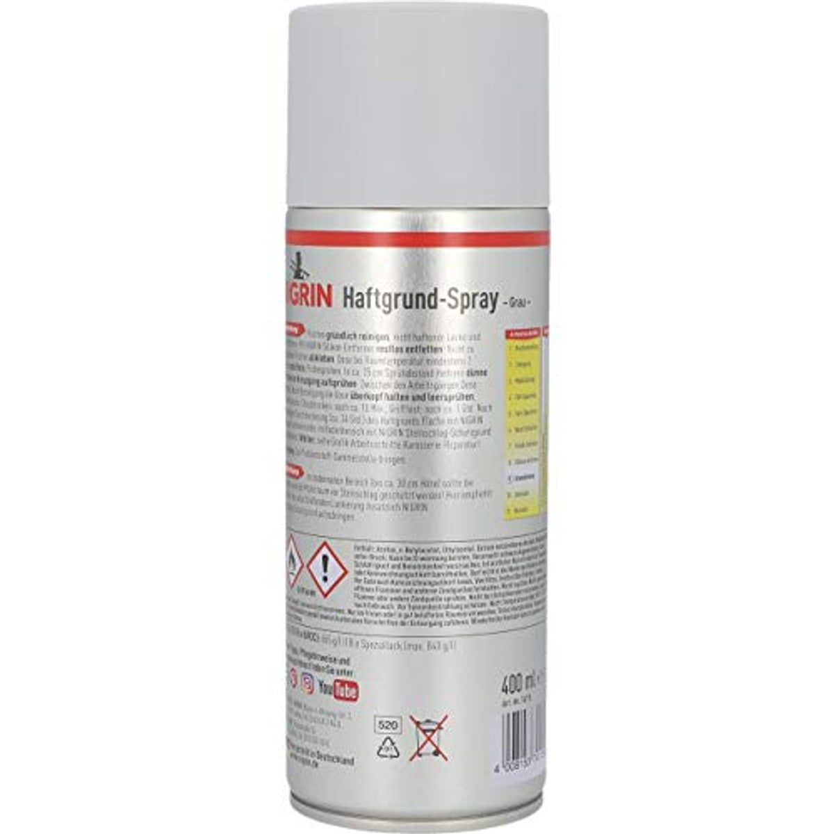 NIGRIN 74115 Grondverf voor autolak spuitbus 6 x 400 ml - Voordeelverpakking