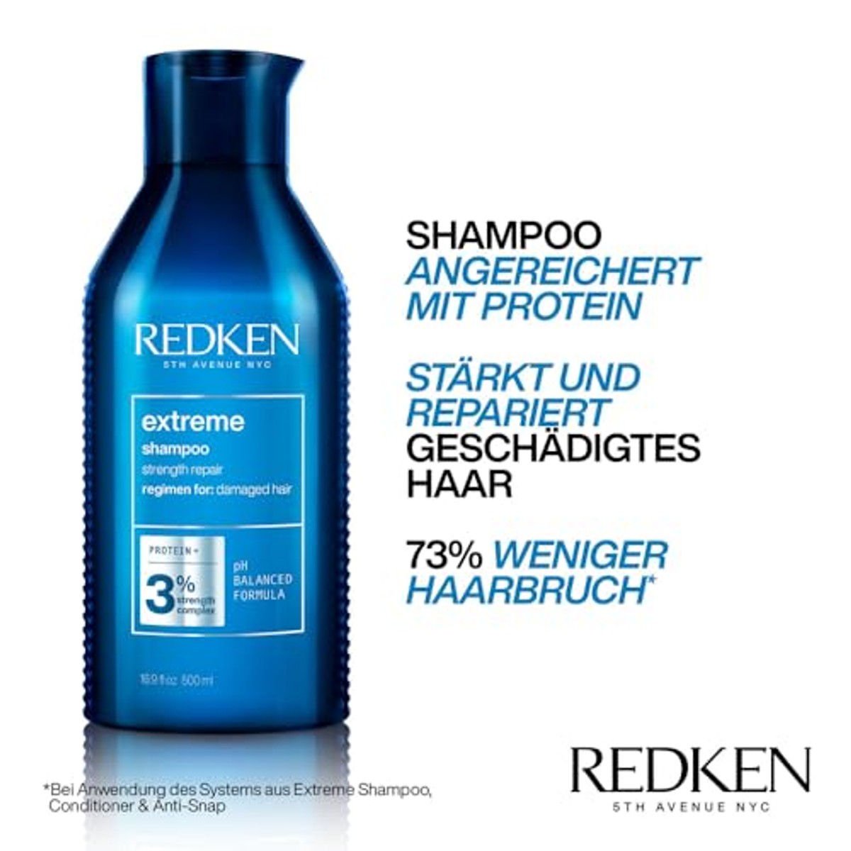 Redken Extreme Shampoo voor Broos en Beschadigd Haar 500 ml