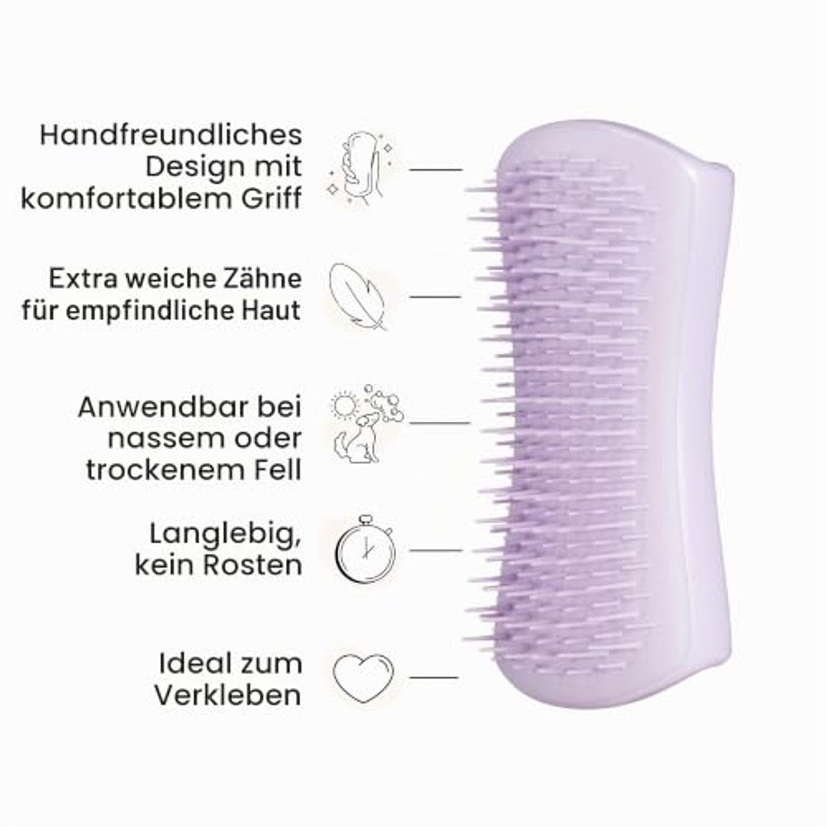 Tangle Teezer Pet Teezer Puppyborstel Lila - 3-pack
